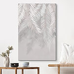 Tableaux Feuilles blanches et grises