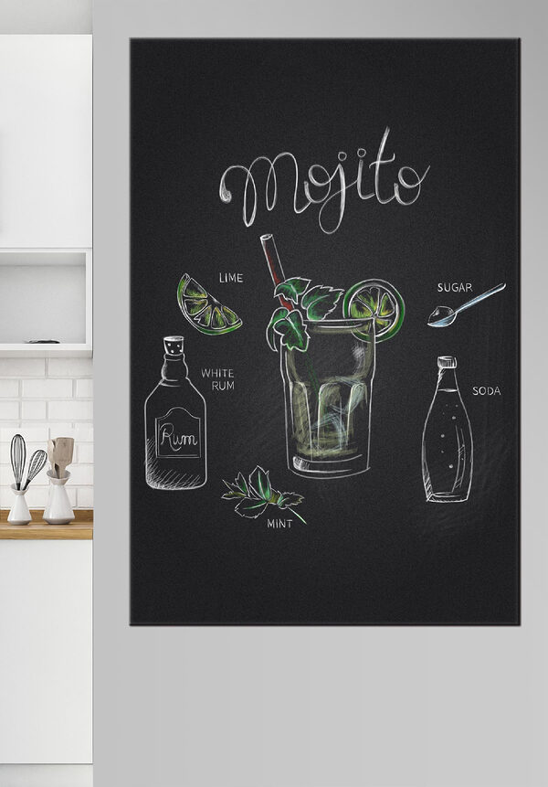 Dessin à la craie d'une boisson Tableaux Dessin à la craie d'une boisson