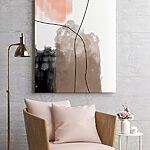 Tableaux Ligne noire sur fond blanc