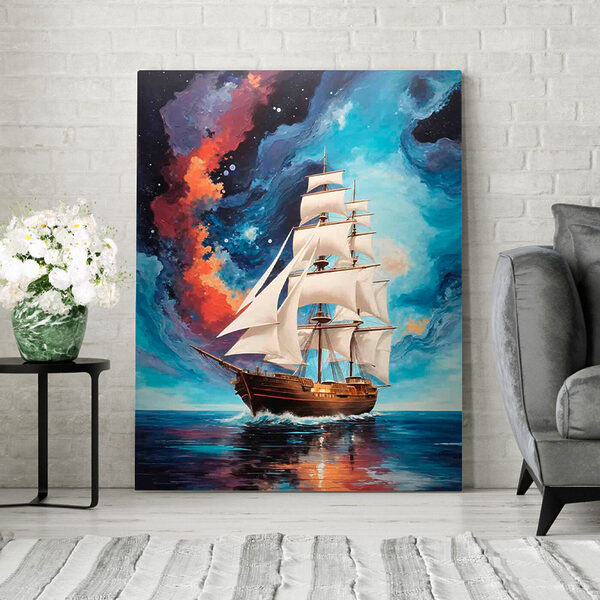 Peinture d'un bateau dans l'eau Tableaux Peinture d'un bateau dans l'eau