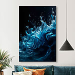 Tableaux Liquide bleu dans l'eau