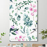 Tableaux Motif de fleurs et de feuilles