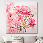 Tableaux Peinture de fleurs roses