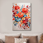 Tableaux Peinture de fleurs et de feuilles