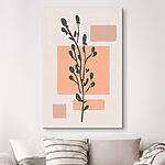 Tableaux Plante avec feuilles et carrés