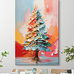 Tableaux Peinture d'un arbre avec différentes couleurs