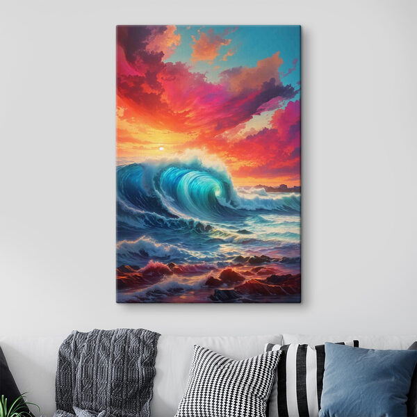 Grande vague dans l'océan Tableaux Grande vague dans l'océan