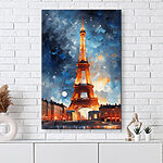 Tableaux Tour illuminée la nuit
