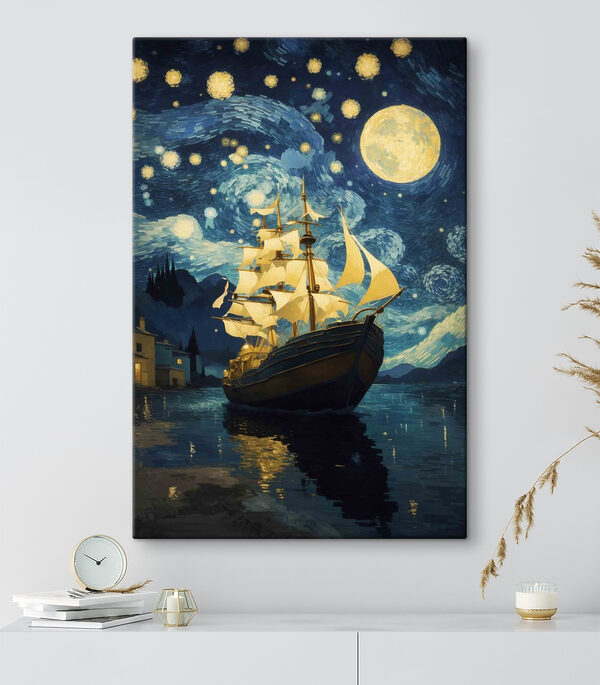 Peinture d'un bateau dans l'eau Tableaux Peinture d'un bateau dans l'eau