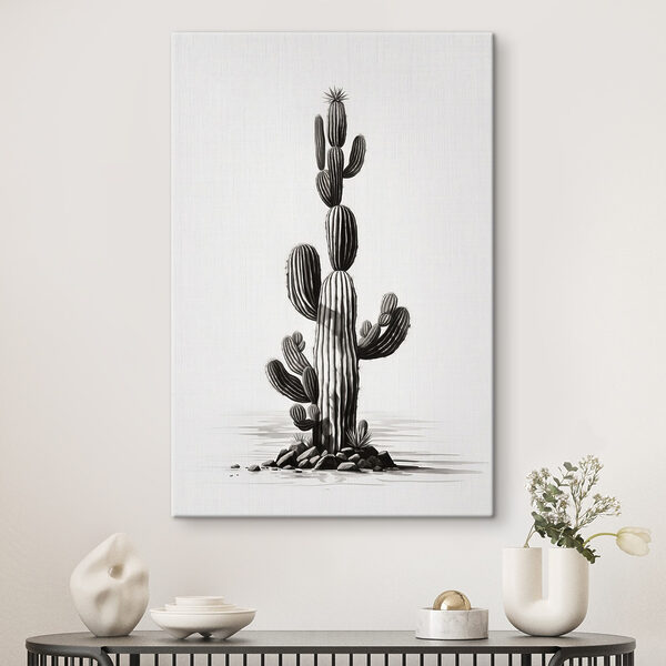 Cactus sur fond blanc Tableaux Cactus sur fond blanc