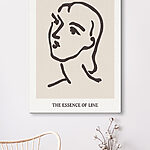 Tableaux Dessin d'un visage de femme
