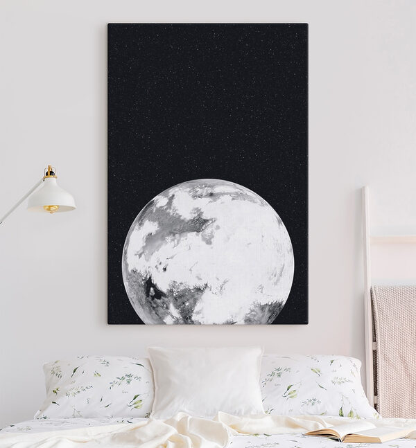 Planète dans l'espace avec des étoiles Tableaux Planète dans l'espace avec des étoiles