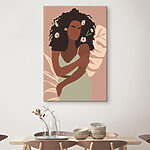 Tableaux Femme avec des fleurs dans les cheveux