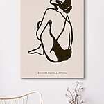 Tableaux Dessin d'une femme assise