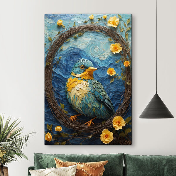 Oiseau dans une couronne Tableaux Oiseau dans une couronne