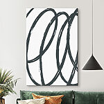 Tableaux Image en noir et blanc d'un motif tourbillonnant