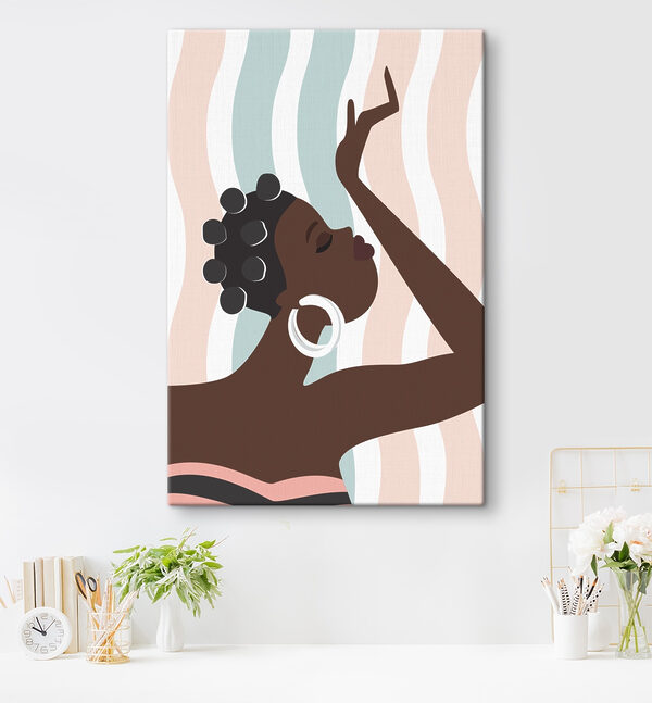 Femme avec la main levée Tableaux Femme avec la main levée