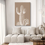 Tableaux Cactus avec épines et fleurs