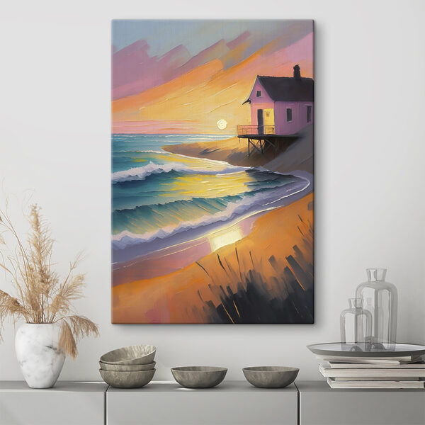 Maison sur la plage Tableaux Maison sur la plage