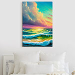 Tableaux Peinture de vagues dans l'océan