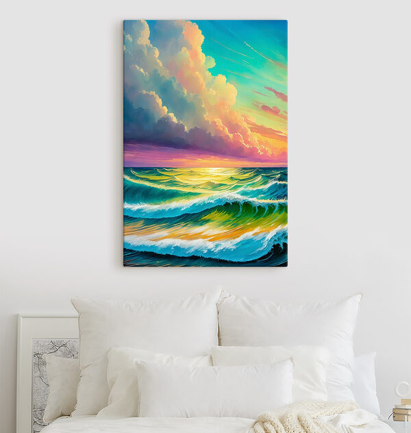 Peinture de vagues dans l'océan Tableaux Peinture de vagues dans l'océan