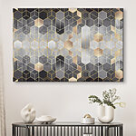 Tableaux Harmonie hexagonale en monochrome