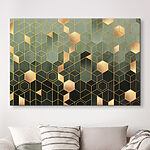 Tableaux Motif d'hexagones et de carrés