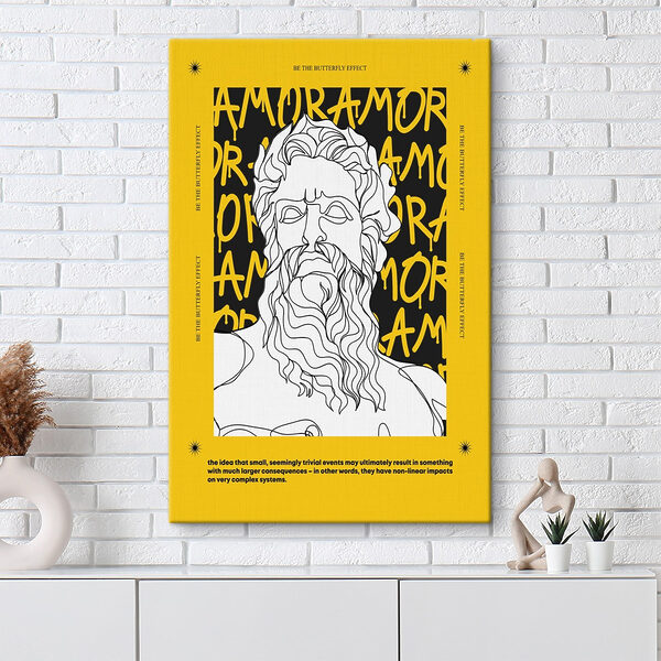 Affiche avec un visage d’homme Tableaux Affiche avec un visage d’homme
