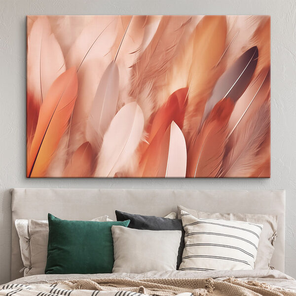 Groupe de plumes sur une surface Tableaux Groupe de plumes sur une surface