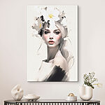 Tableaux Femme avec des fleurs dans les cheveux