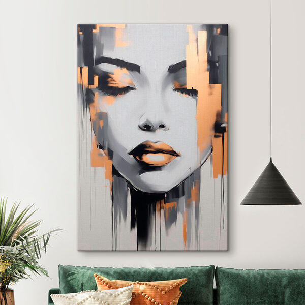 Peinture d'un visage de femme Tableaux Peinture d'un visage de femme