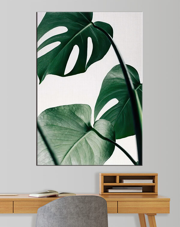 Feuilles luxuriantes sur fond clair Tableaux Feuilles luxuriantes sur fond clair