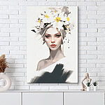 Tableaux Femme avec des fleurs dans les cheveux