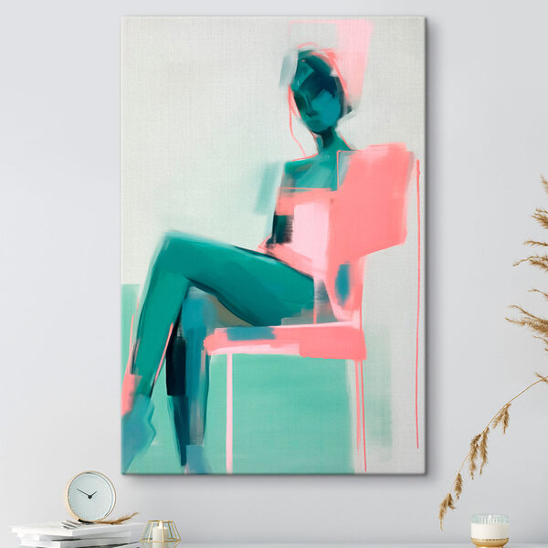 Femme assise sur une chaise Tableaux Femme assise sur une chaise