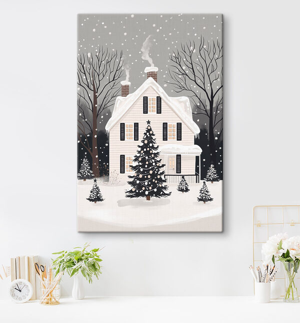Maison avec un arbre devant elle Tableaux Maison avec un arbre devant elle