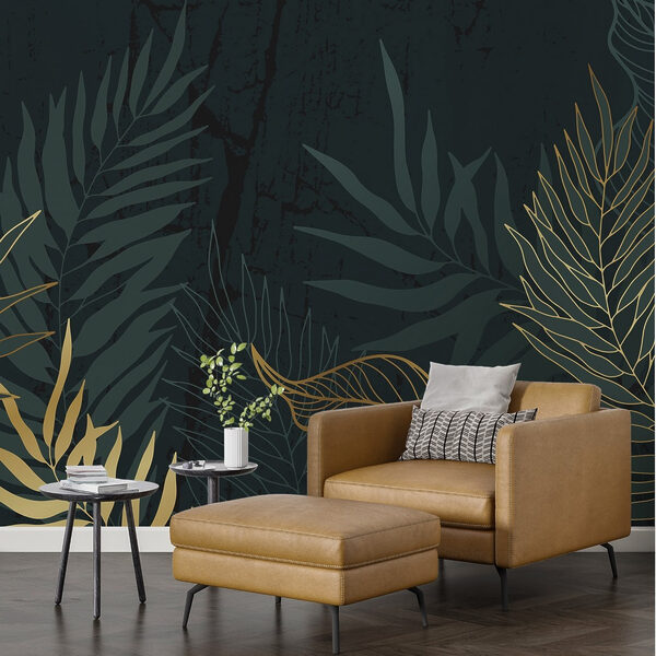 Les motifs complexes des feuilles de la nature sont magnifiquement mis en valeur Papier peint Les motifs complexes des feuilles de la nature sont magnifiquement mis en valeur
