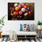 Tableaux Peinture de fleurs dans un vase