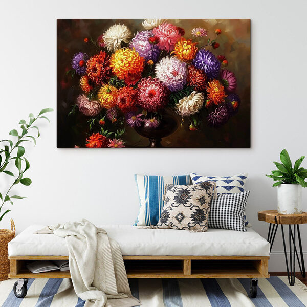 Peinture de fleurs dans un vase Tableaux Peinture de fleurs dans un vase