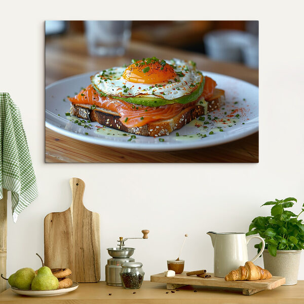 Assiette avec des aliments Tableaux Assiette avec des aliments