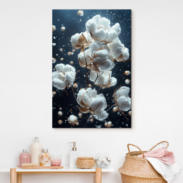 Le coton délicat s'épanouit dans un mouvement doux Tableaux Le coton délicat s'épanouit dans un mouvement doux