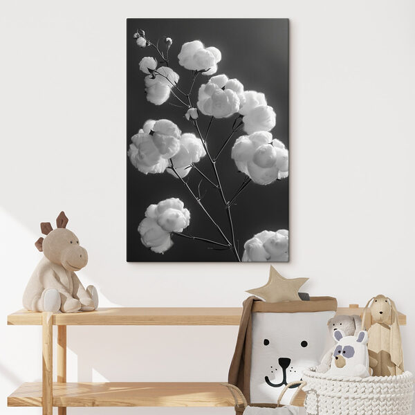 Plante avec boules de coton Tableaux Plante avec boules de coton