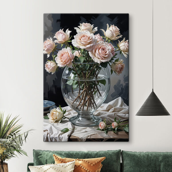Vase de fleurs avec de l'eau Tableaux Vase de fleurs avec de l'eau