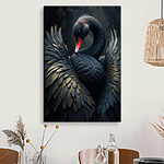 Tableaux Cygne noir à bec rouge