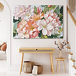 Tableaux Fleurs délicates dans des tons pastel doux