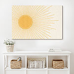 Tableaux Soleil avec lignes et points