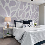Papier peint Motif blanc et violet