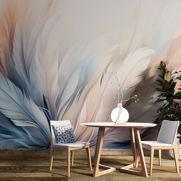 Des plumes douces dans une harmonie délicate Papier peint Des plumes douces dans une harmonie délicate