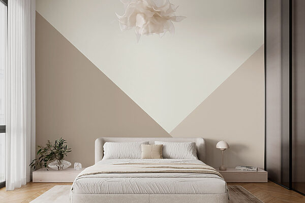Triangle blanc et gris Papier peint Triangle blanc et gris