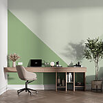 Papier peint Triangle vert et blanc