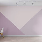 Papier peint Triangle violet et blanc